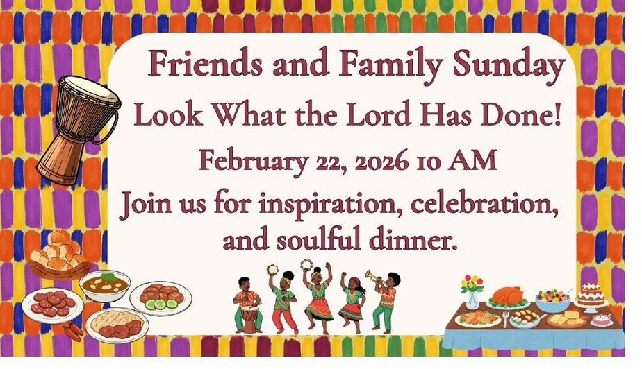 Friends and Family Sunday flyer