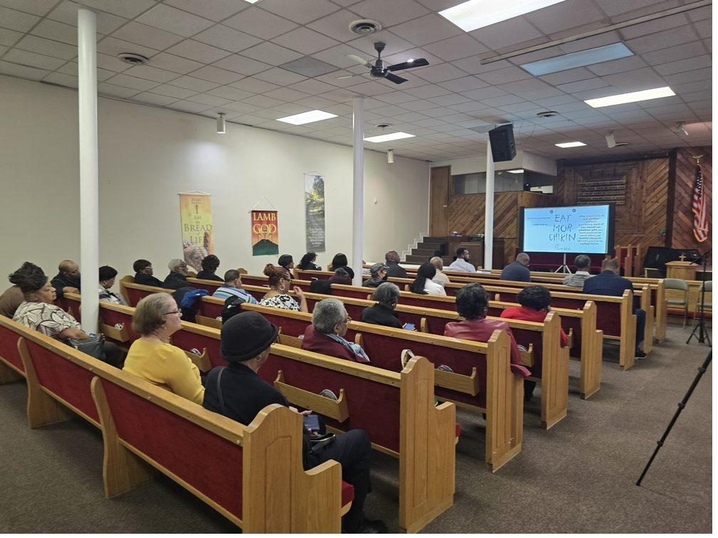Congregation gathered for worship